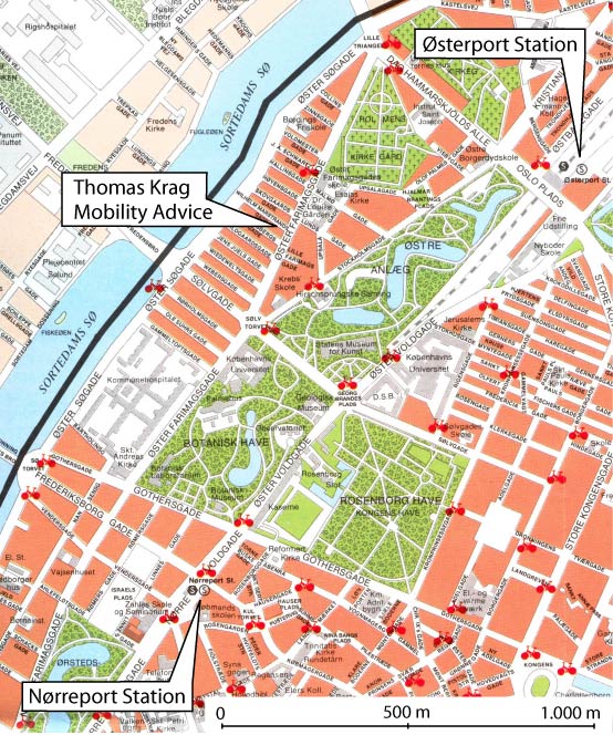 Map showing the location of Thomas Krag Mobility Advice